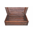 Pemberly Row Solid Sheesham Wood Trunk Coffee Table in Brown