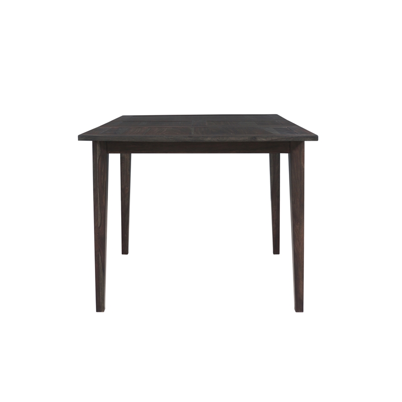 Pemberly Row Solid Wood Butterfly Ext. Counter Table in Gray