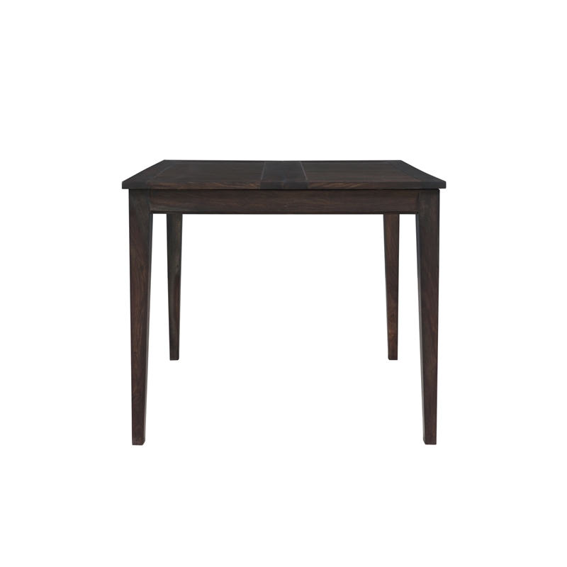 Pemberly Row Solid Wood Butterfly Ext. Counter Table in Gray