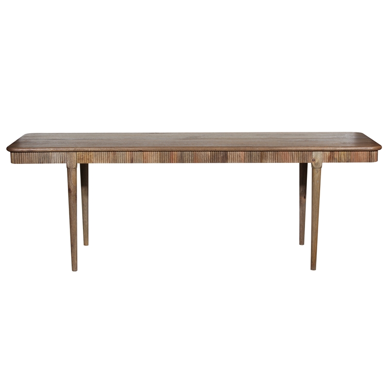 Pemberly Row Transitional Solid Wood Dining Table in Natural