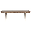 Pemberly Row Transitional Solid Wood Dining Table in Natural