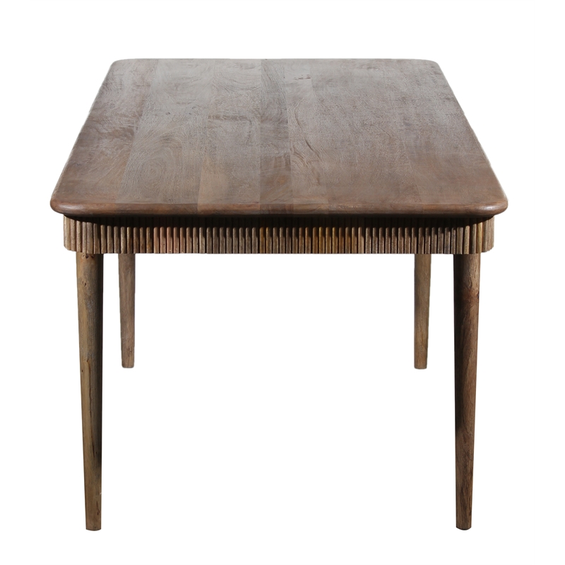 Pemberly Row Transitional Solid Wood Dining Table in Natural