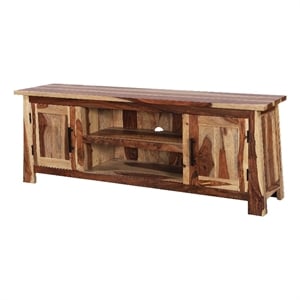 Pemberly Row Solid Wood TV Stand for TVs up to 65&quot in Natural