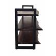Pemberly Row Contemporary Solid Sheesham Wood TV Stand in Gray
