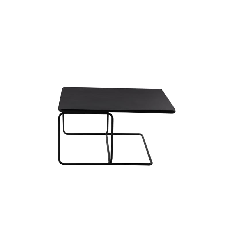 Pemberly Row Contemporary Nesting Coffee Tables in Black Finish