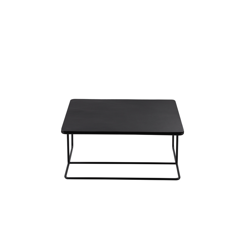 Pemberly Row Contemporary Nesting Coffee Tables in Black Finish
