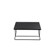 Pemberly Row Contemporary Nesting Coffee Tables in Black Finish