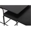 Pemberly Row Contemporary Nesting Coffee Tables in Black Finish