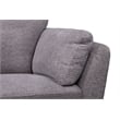 Pemberly Row Contemporary Boucle Fabric Loveseat in Gray Finish