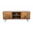 Pemberly Row Contemporary Alpine Solid Wood TV Stand in Natural