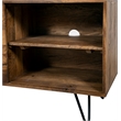 Pemberly Row Contemporary Alpine Solid Wood TV Stand in Natural