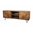 Pemberly Row Contemporary Alpine Solid Wood TV Stand in Natural