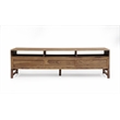 Pemberly Row Contemporary Solid Sheesham Wood TV Stand in Brown