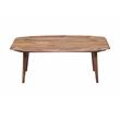 Pemberly Row Modern Solid Sheesham Wood Coffee Table in Natural