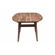 Pemberly Row Modern Solid Sheesham Wood Coffee Table in Natural