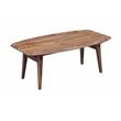 Pemberly Row Modern Solid Sheesham Wood Coffee Table in Natural