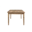 Pemberly Row Traditional Solid Wood Dining Table in Brown Finish