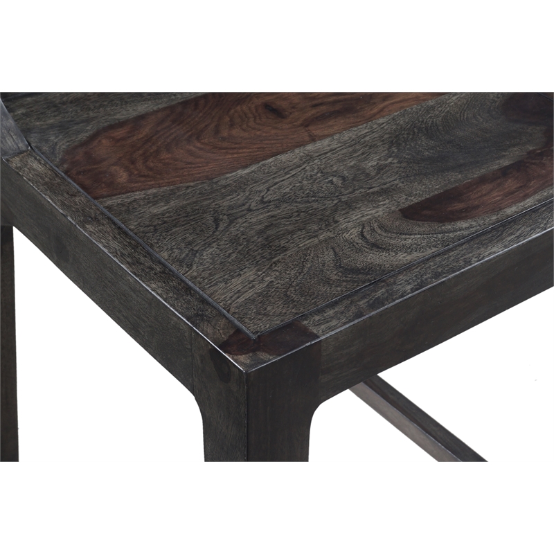 Pemberly Row Modern Solid Sheesham Wood 24