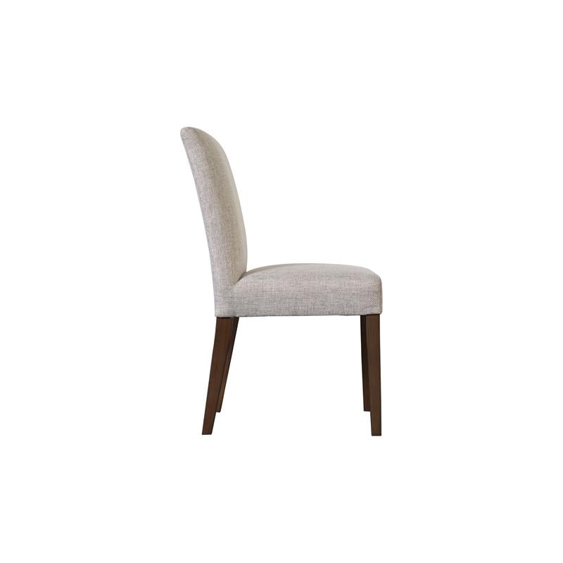 Pemberly Row Contemporary Solid Wood Dining Chair in Cream Finish (Set of 2)