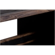 Pemberly Row Contemporary Solid Wood Dining Table in Black Finish