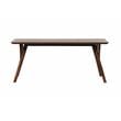 Pemberly Row Contemporary Solid Acacia Wood Dining Table in Brown