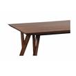 Pemberly Row Contemporary Solid Acacia Wood Dining Table in Brown
