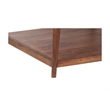 Pemberly Row Contemporary Solid Acacia Wood Coffee Table in Brown