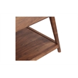 Pemberly Row Contemporary Solid Acacia Wood Coffee Table in Brown