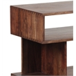 Pemberly Row Transitional Solid Wood Console Table in Brown Finish