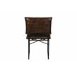 Pemberly Row Modern Top Leather Dining Chair in Dark Brown (Set of 2)