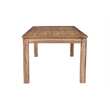 Pemberly Row Solid Sheesham Wood Double Leaf Dining Table in Brown