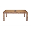 Pemberly Row Solid Sheesham Wood Double Leaf Dining Table in Brown