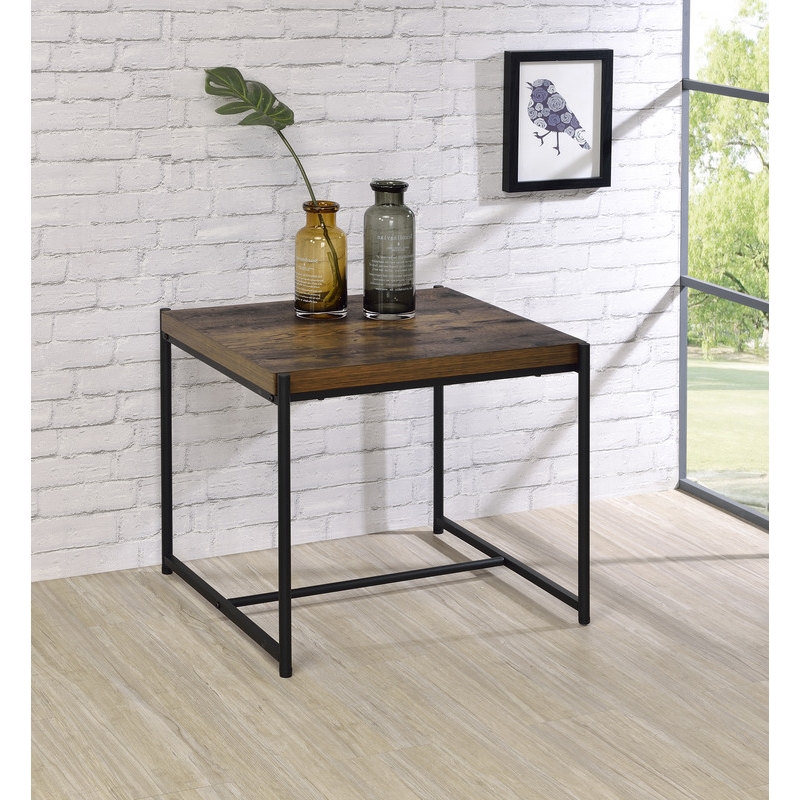 Pemberly Row 3 Piece Brown Engineered Wood Coffee and End Table Set