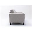 Pemberly Row Light Gray Woven Fabric Sofa Loveseat Living Room Set