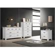 Pemberly Row Modern 3-Piece Engineered Wood Bedroom Set in White
