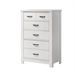 Pemberly Row Modern 3-Piece Engineered Wood Bedroom Set in White