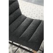 Pemberly Row Modern Dark Gray Boucle Fabric Counter Height Chair