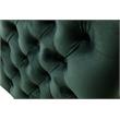 Pemberly Row Modern Green Velvet Sofa Loveseat Living Room Set