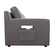 Pemberly Row Gray Fabric 7-Seater U-Shape Sectional Sofa Chaise with Pocket