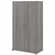 Pemberly Row Tall Clothing Storage Cabinet in Platinum Gray - Engineered Wood