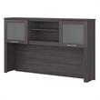 Pemberly Row Modern 60W Desk Hutch in Storm Gray - Engineered Wood
