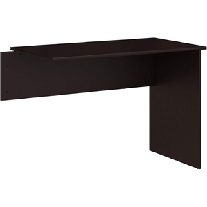 Pemberly Row Engineered Wood 42W Shell Desk Return in Espresso Oak