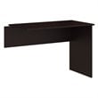 Pemberly Row Engineered Wood 42W Shell Desk Return in Espresso Oak