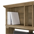 Pemberly Row Engineered Wood L Shaped Desk with Hutch & Storage - Reclaimed Pine