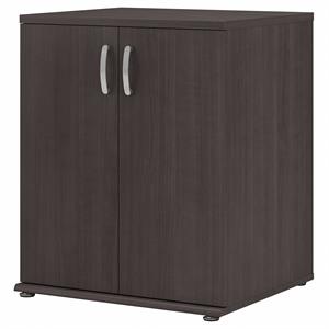 Pemberly Row Closet Organizer with Doors in Storm Gray - Engineered Wood