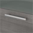 Pemberly Row 72W Desk Hutch in Platinum Gray - Engineered Wood