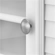 Pemberly Row 60W Hutch for L Shaped Desk in White and Gray - Engineered Wood