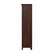 Pemberly Row Engineered Wood Bathroom Storage Cabinet with Doors in Bing Cherry