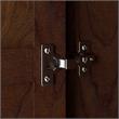 Pemberly Row Engineered Wood Bathroom Storage Cabinet with Doors in Bing Cherry