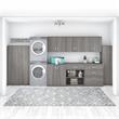 Pemberly Row Engineered Wood Laundry Room Cabinet with Drawers in Platinum Gray